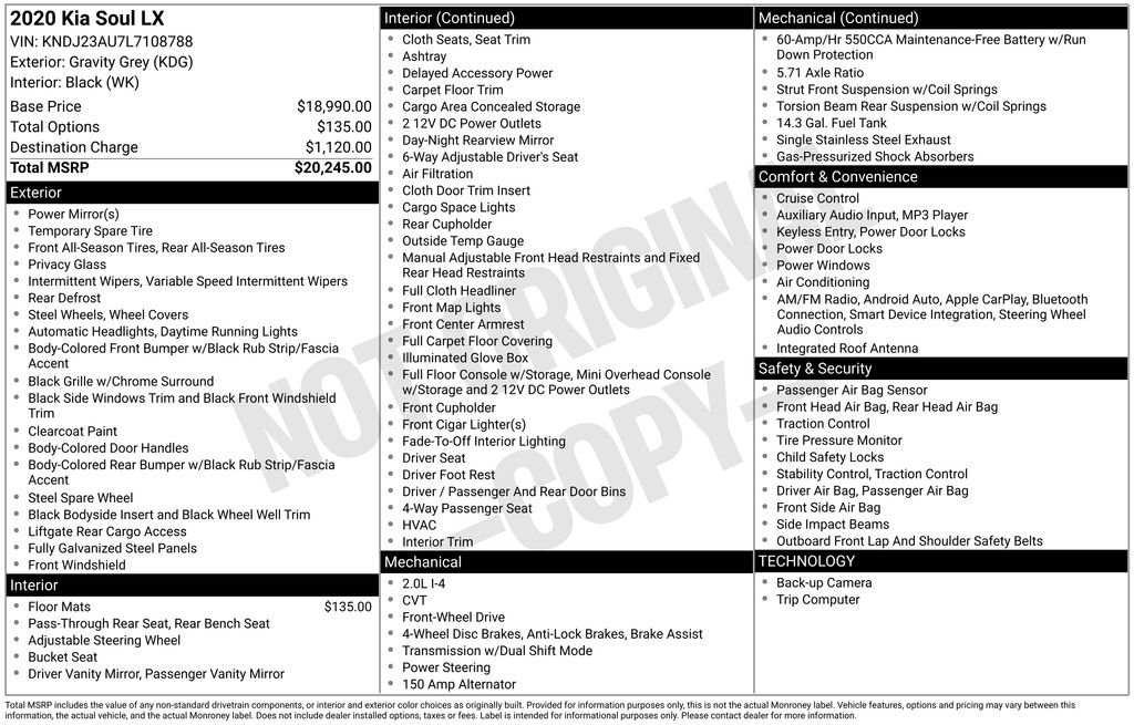 Used 2020 Kia Soul LX image 15