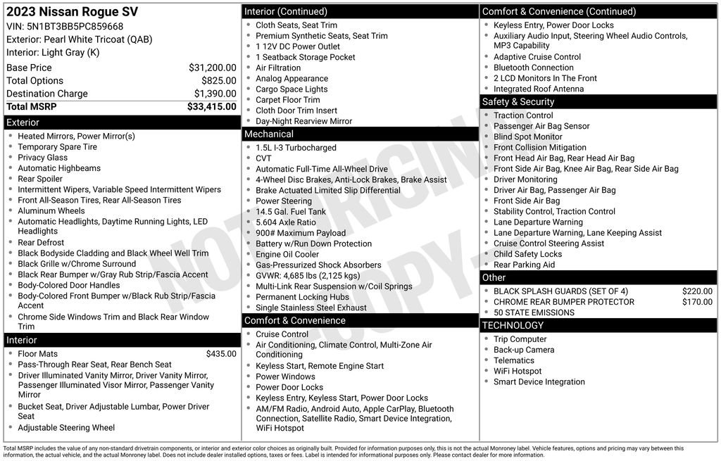 Used 2023 Nissan Rogue SV image 37