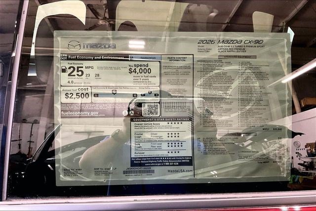 New 2026 MAZDA CX-90 3.3 Turbo S w/ Premium Plus AWD/4WD image 13