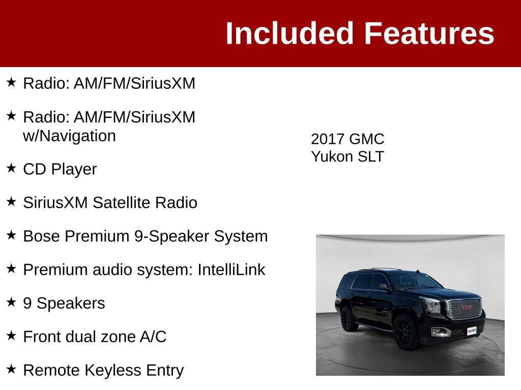 Used 2017 GMC Yukon SLT AWD/4WD image 4