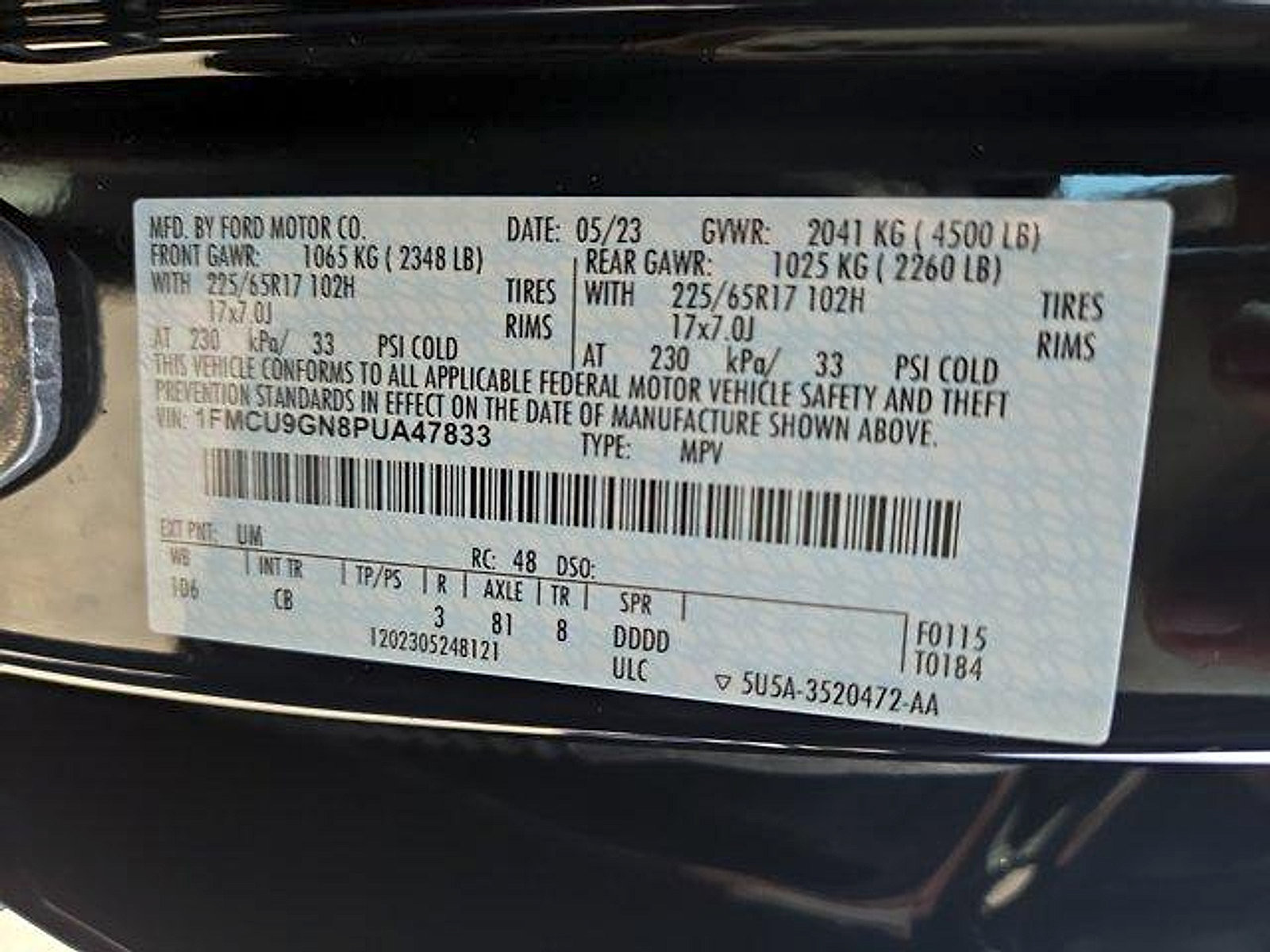 Certified 2023 Ford Escape Active AWD/4WD image 27