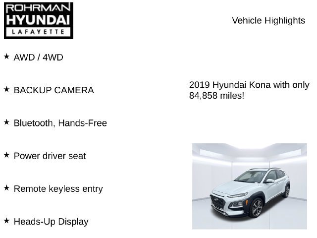 Used 2019 Hyundai Kona Ultimate AWD/4WD image 7