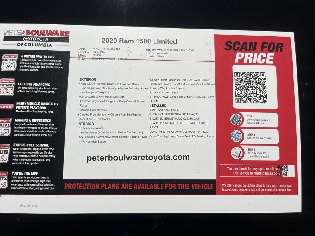 Used 2020 RAM 1500 Limited AWD/4WD image 25