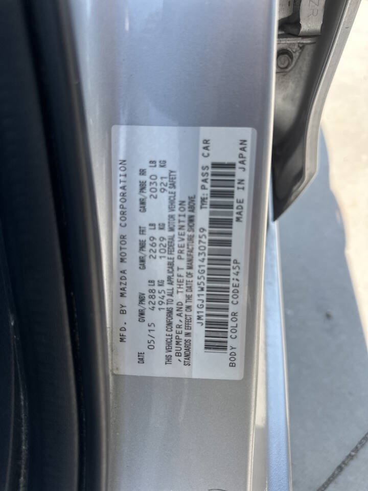 Used 2016 MAZDA MAZDA6 Grand Touring FWD image 38