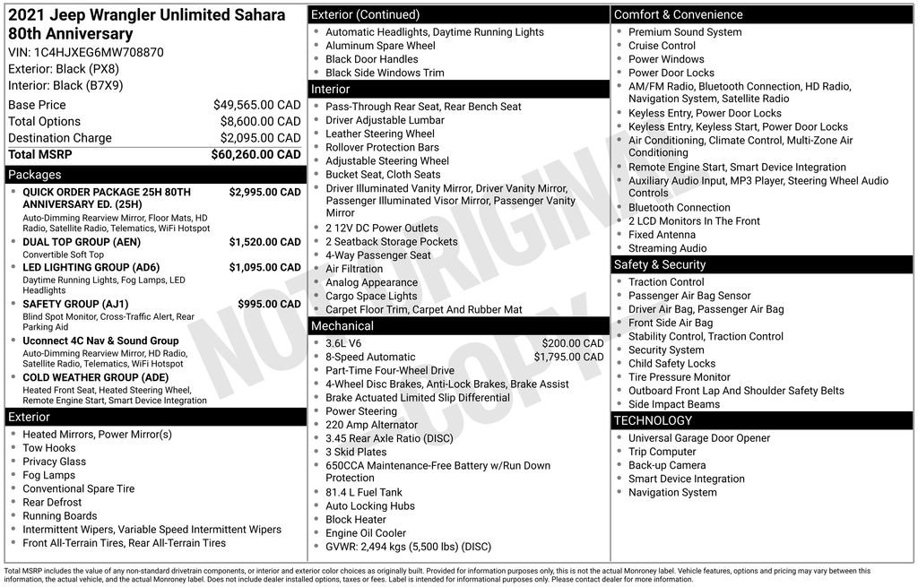 Used 2021 Jeep Wrangler Unlimited Sahara image 4