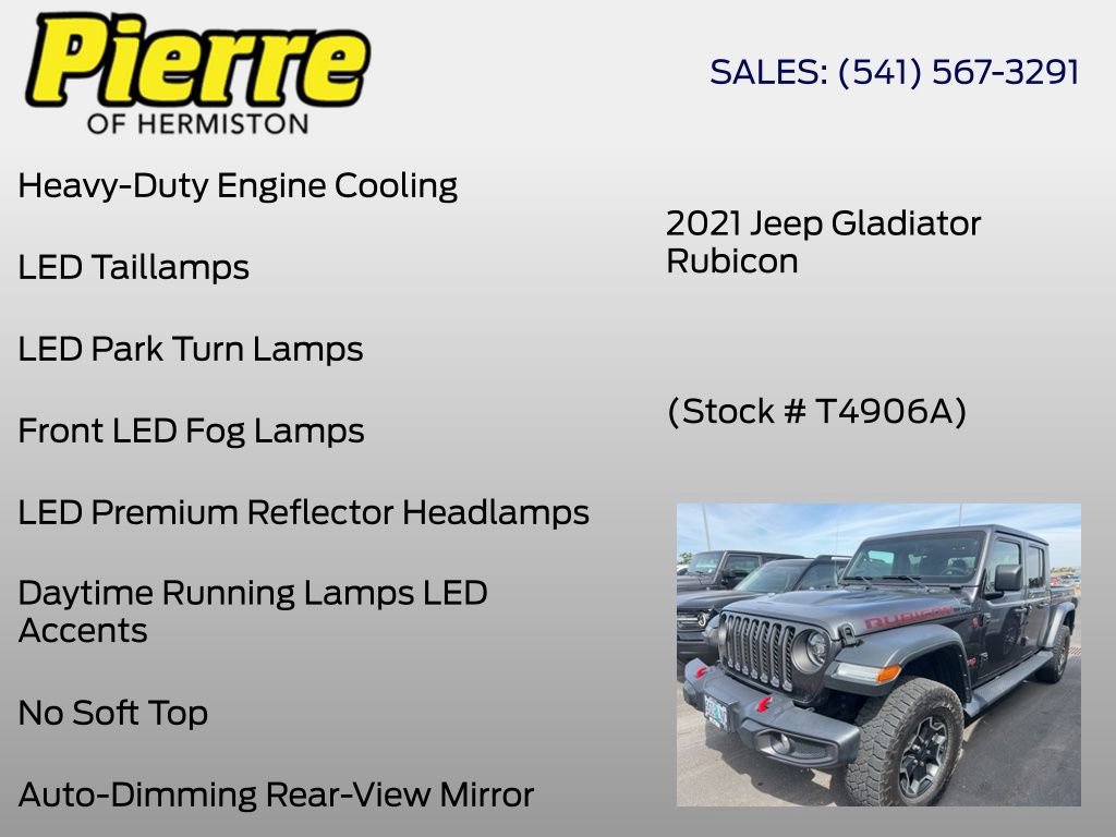 Used 2021 Jeep Gladiator Rubicon AWD/4WD image 10