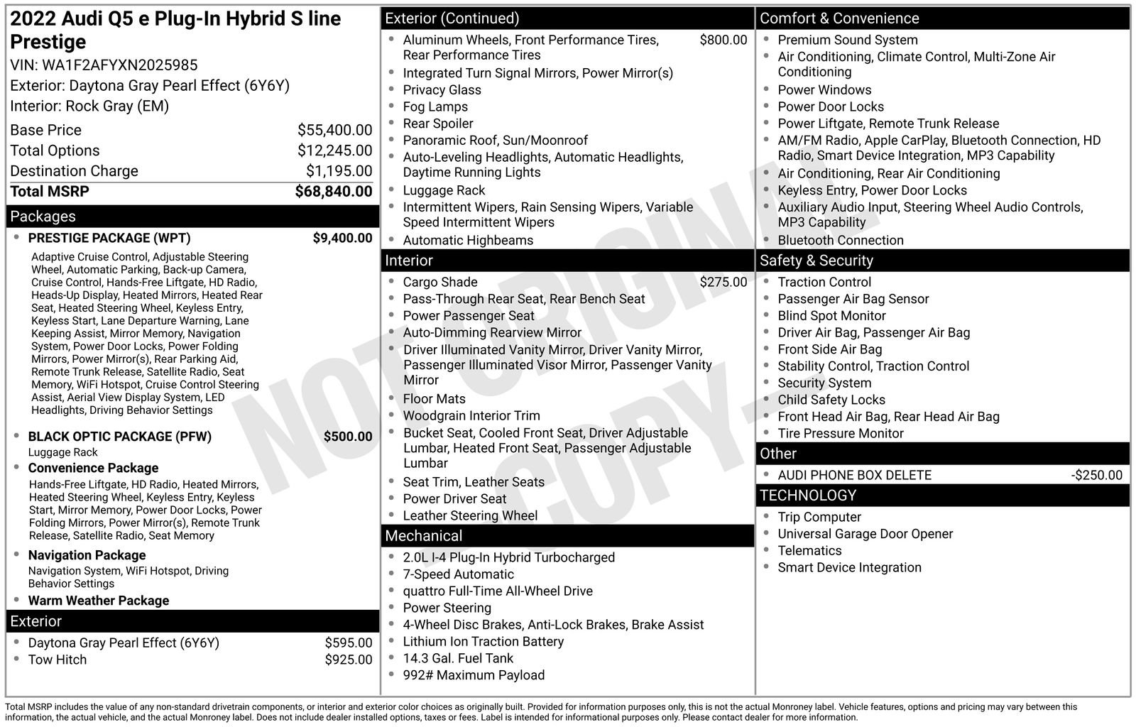 Used 2022 Audi Q5 e Prestige w/ Prestige Package image 38