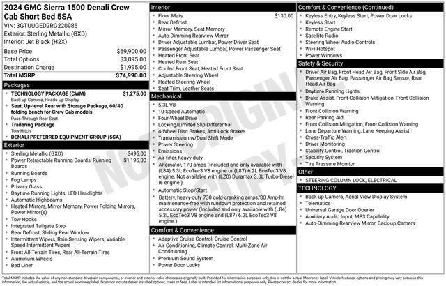 Used 2024 GMC Sierra 1500 Denali w/ Technology Package AWD/4WD image 21