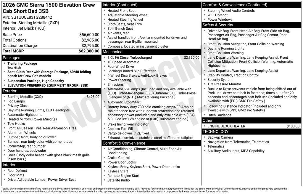 New 2026 GMC Sierra 1500 Elevation AWD/4WD image 26