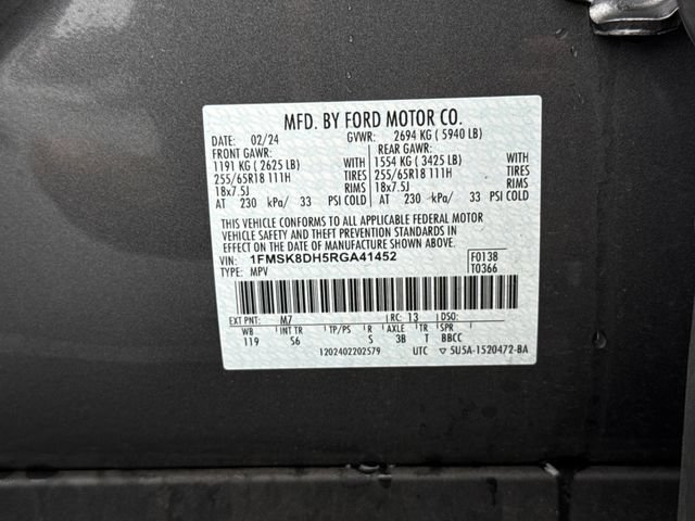 Used 2024 Ford Explorer XLT w/ Equipment Group 202A AWD/4WD image 26