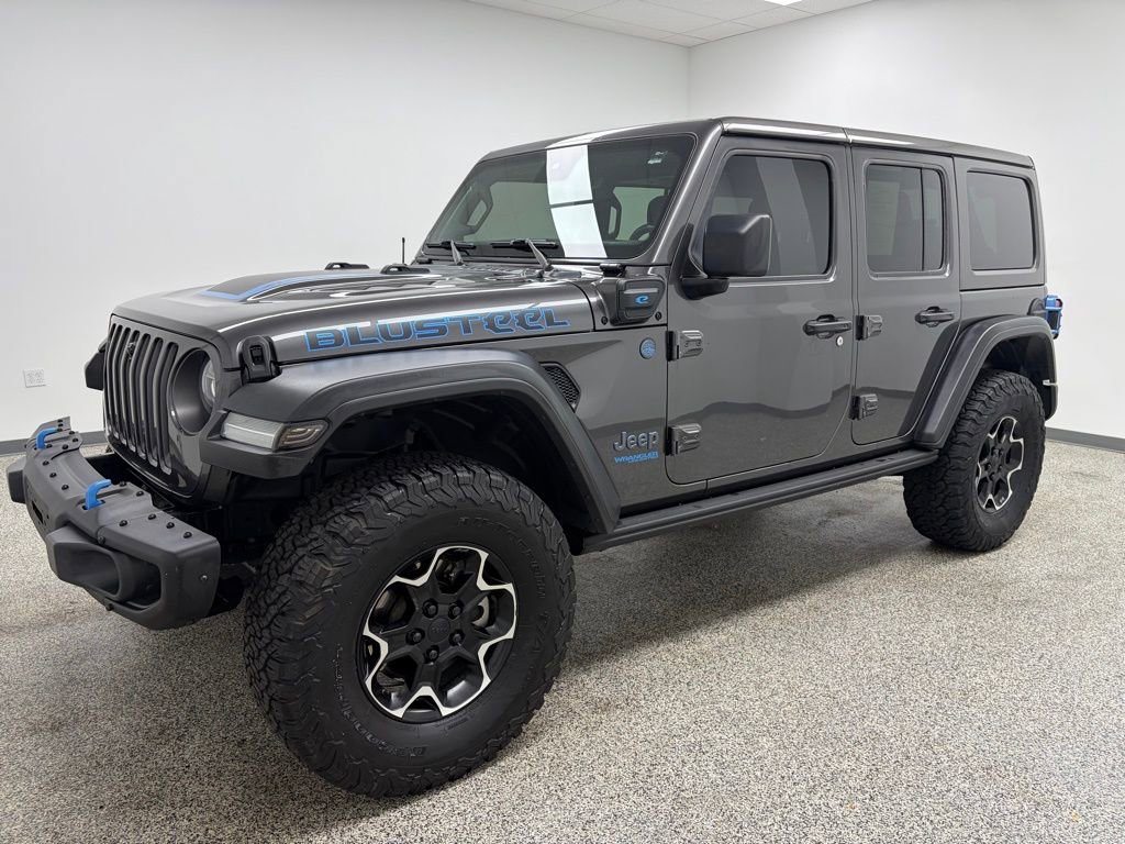 Used 2021 Jeep Wrangler Unlimited Rubicon 4xe w/ Steel Bumper Group image 3