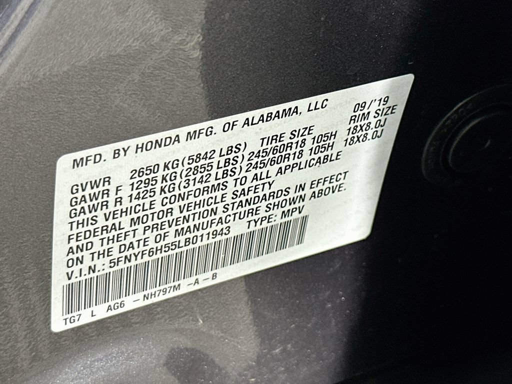 Certified 2020 Honda Pilot EX-L image 34