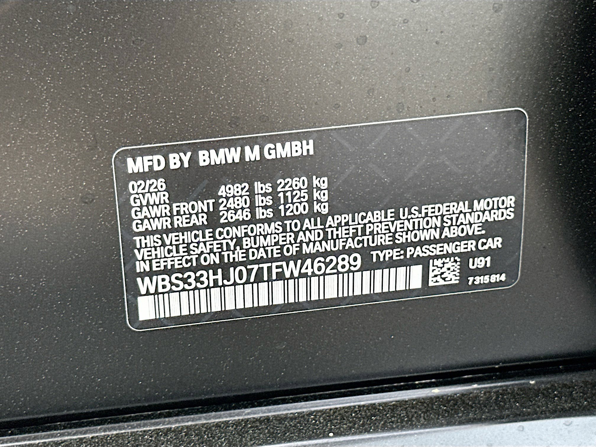 New 2026 BMW M3 Competition w/ M Carbon Exterior Package image 26