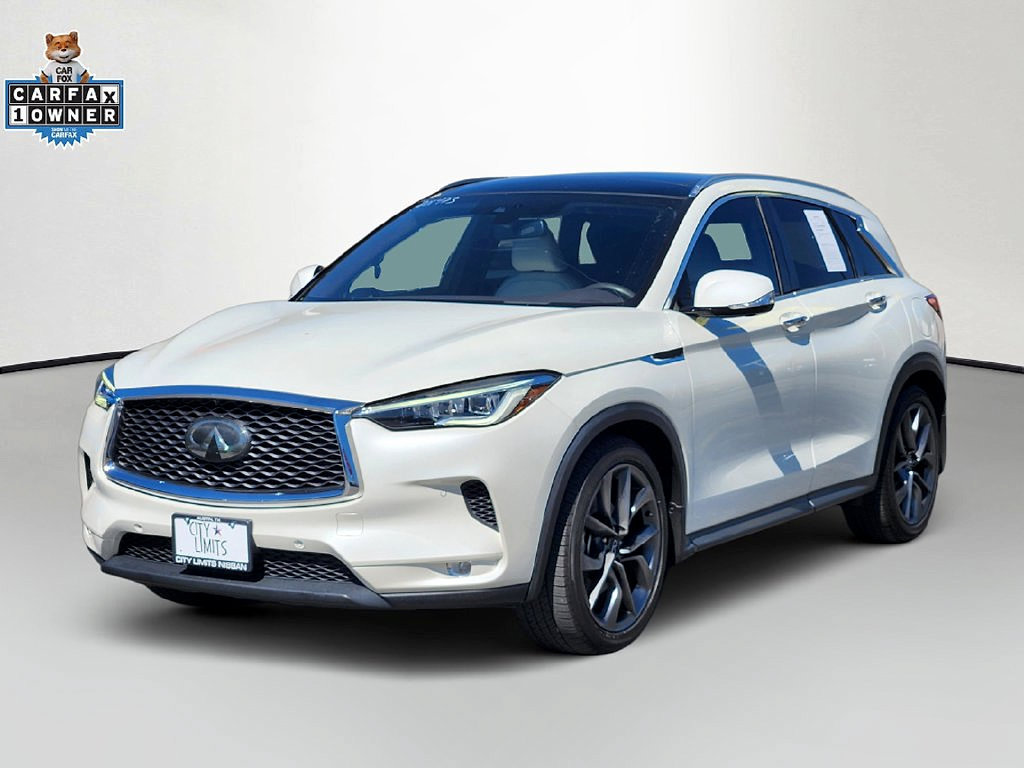 Used 2021 INFINITI QX50 Autograph w/ Premium White Leather Package FWD image 3