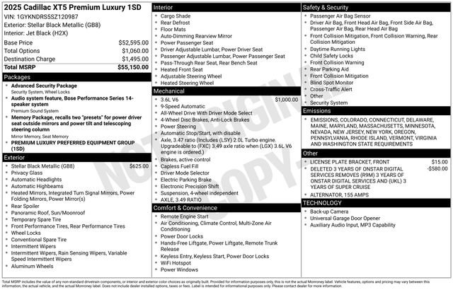 Used 2025 Cadillac XT5 Premium Luxury image 6