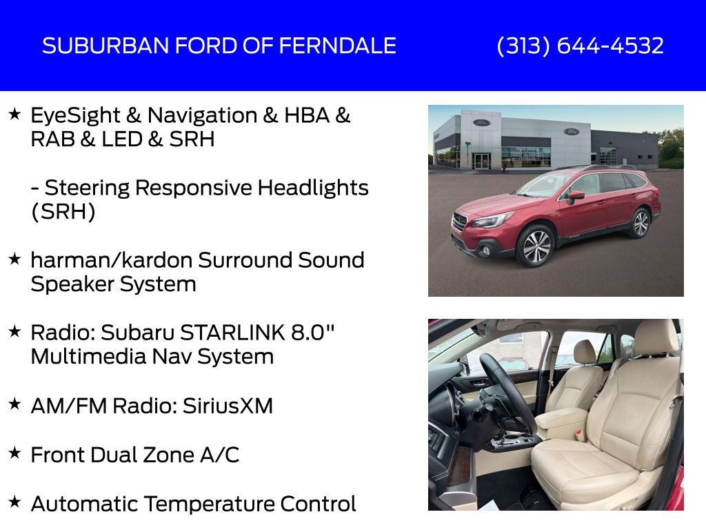 Used 2018 Subaru Outback 2.5i Limited AWD/4WD image 9