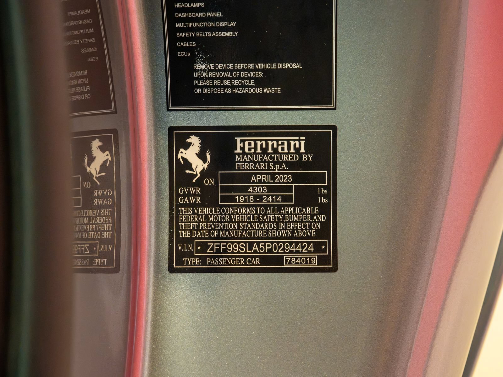 Certified 2023 Ferrari 296 GTB RWD image 26