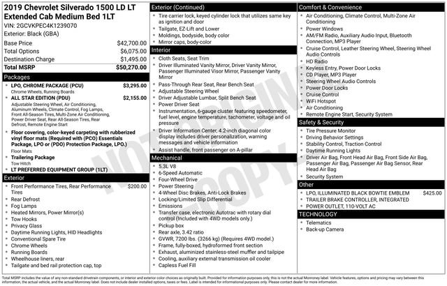 Used 2019 Chevrolet Silverado 1500 LT w/ LPO, Chrome Package image 44