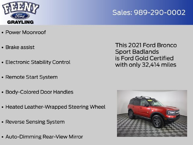 Used 2021 Ford Bronco Sport Badlands w/ Badlands Package AWD/4WD image 20