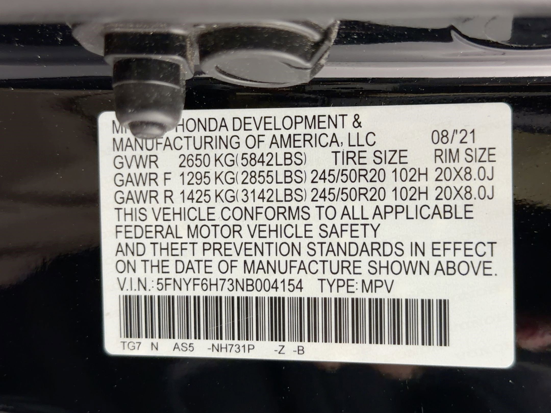 Certified 2022 Honda Pilot Black Edition image 21