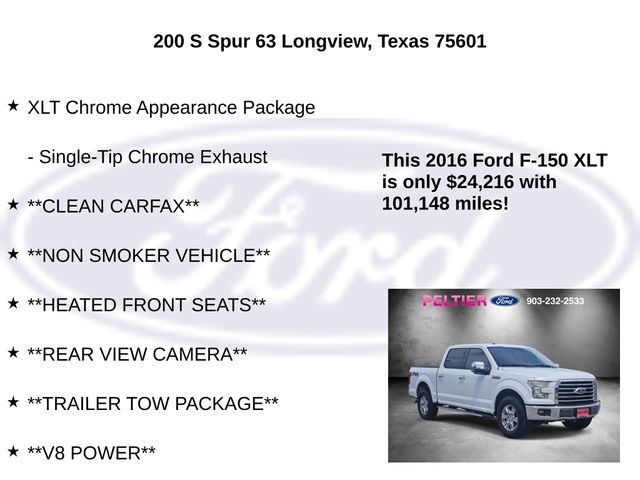 Used 2016 Ford F150 XLT w/ Equipment Group 302A Luxury image 25