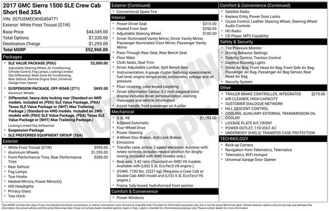 Used 2017 GMC Sierra 1500 SLE w/ SLE Value Package image 37