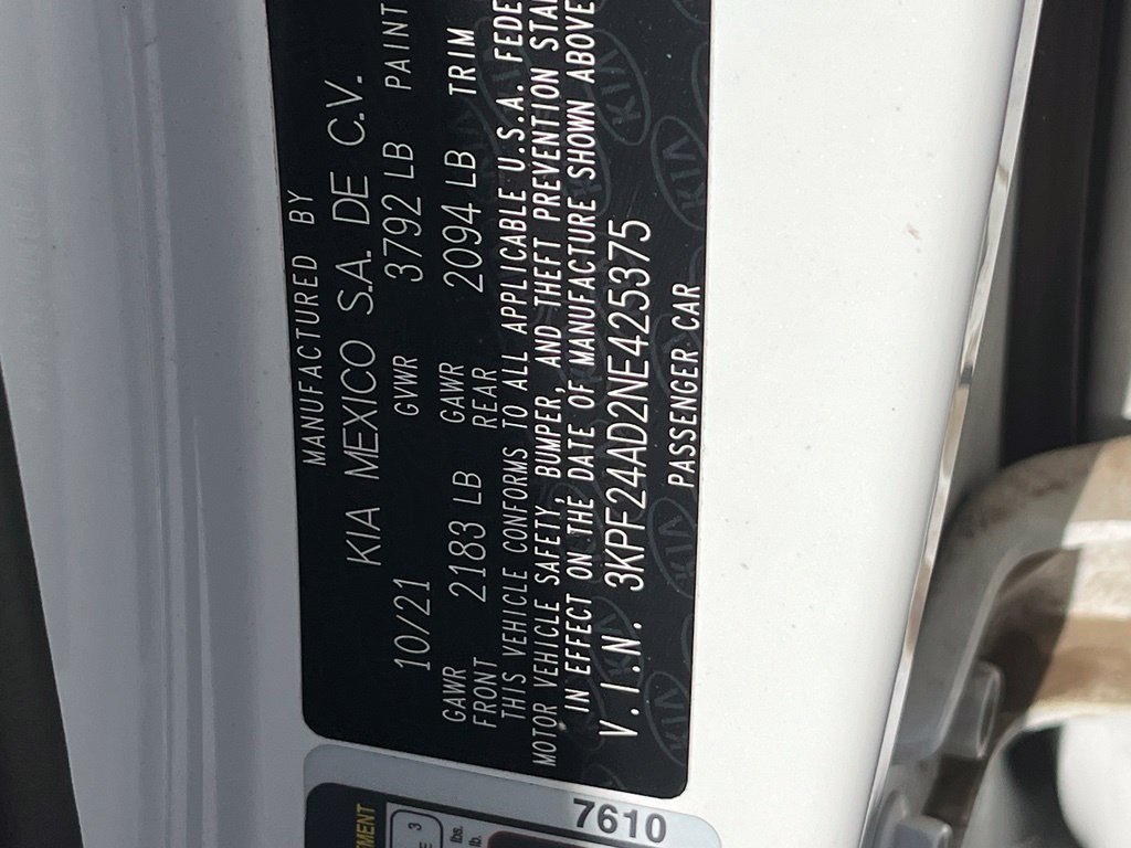 Used 2022 Kia Forte LXS FWD image 19