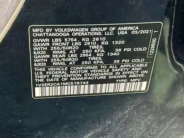 Used 2021 Volkswagen Atlas SEL FWD image 35