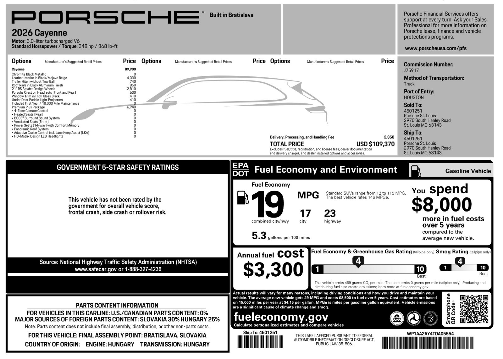 New 2026 Porsche Cayenne AWD/4WD image 48