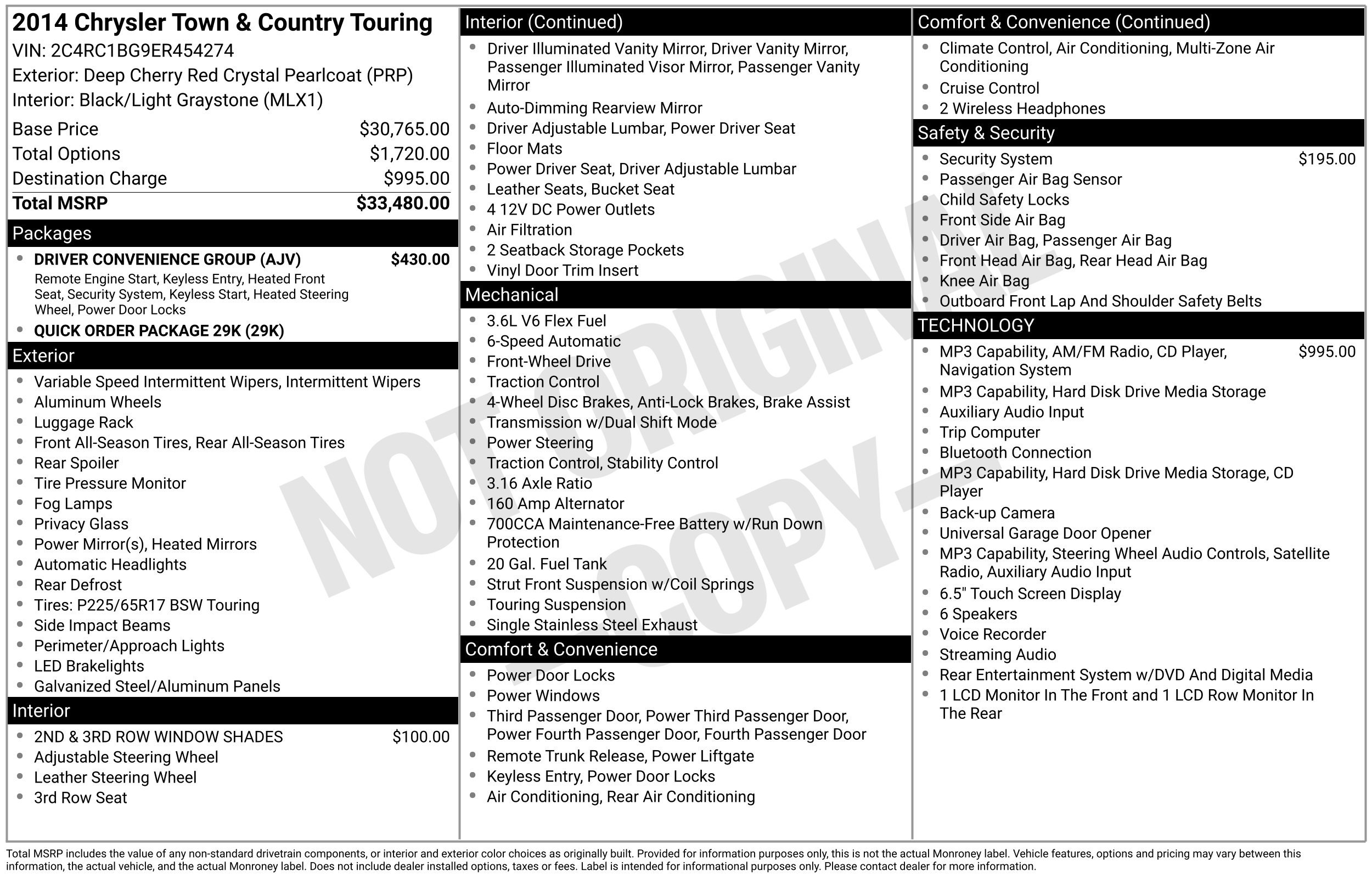 Used 2014 Chrysler Town & Country Touring w/ Driver Convenience Group FWD image 3