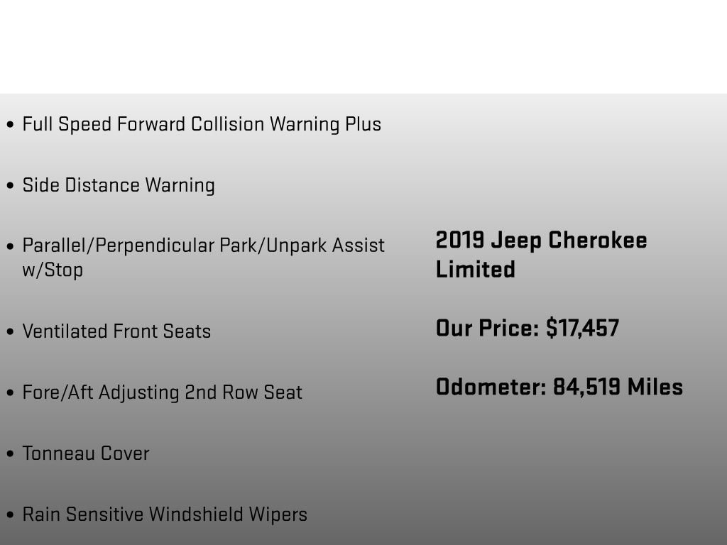 Used 2019 Jeep Cherokee Limited w/ Luxury Group image 26