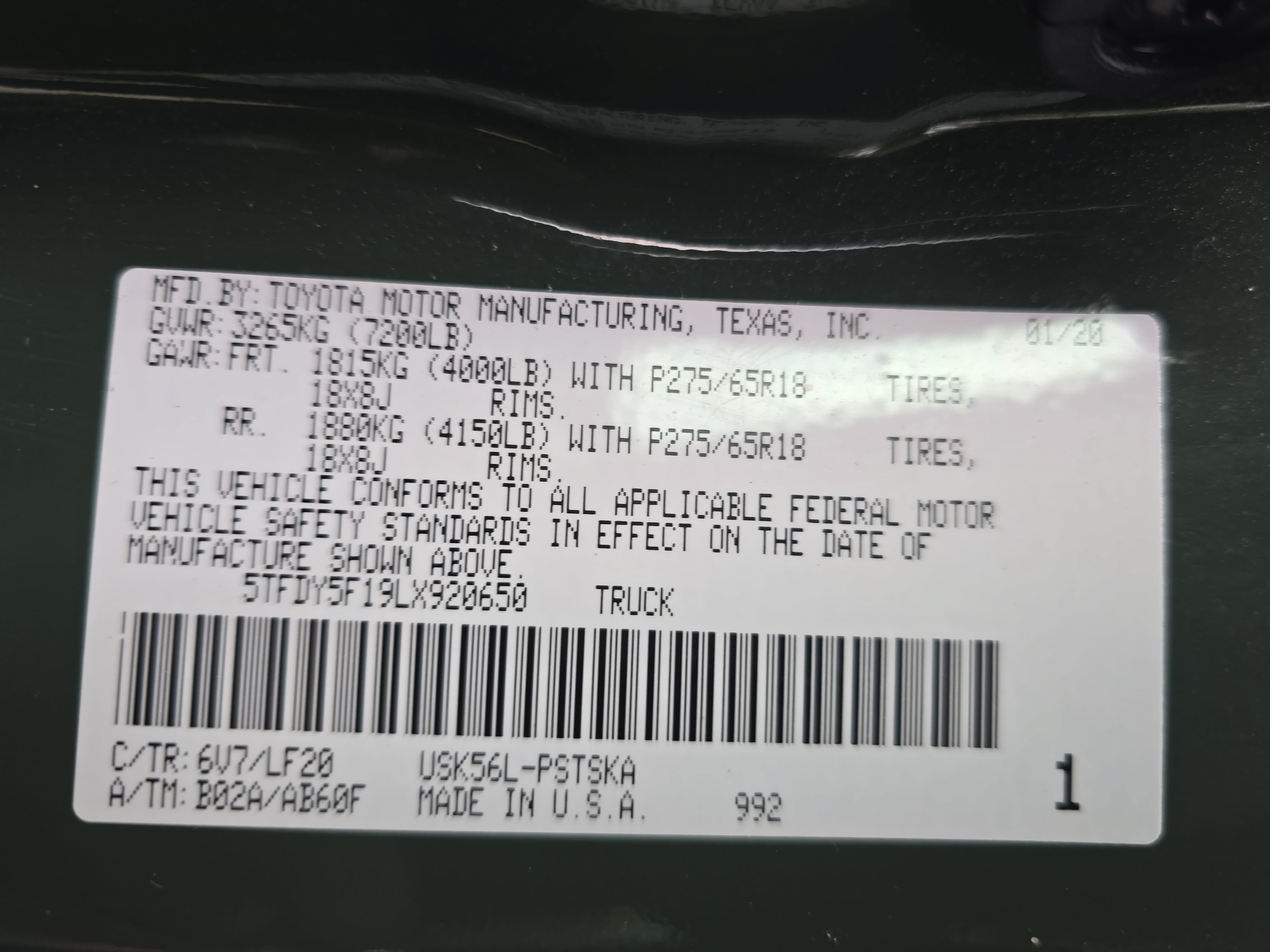 Used 2020 Toyota Tundra TRD Pro AWD/4WD image 32
