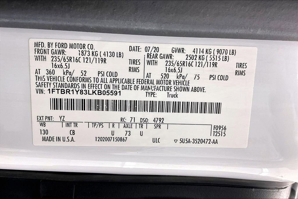 Used 2020 Ford Transit 250 Low Roof w/ Exterior Upgrade Package RWD image 32