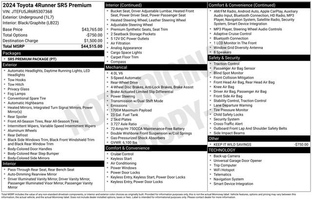 Used 2024 Toyota 4Runner SR5 Premium image 5