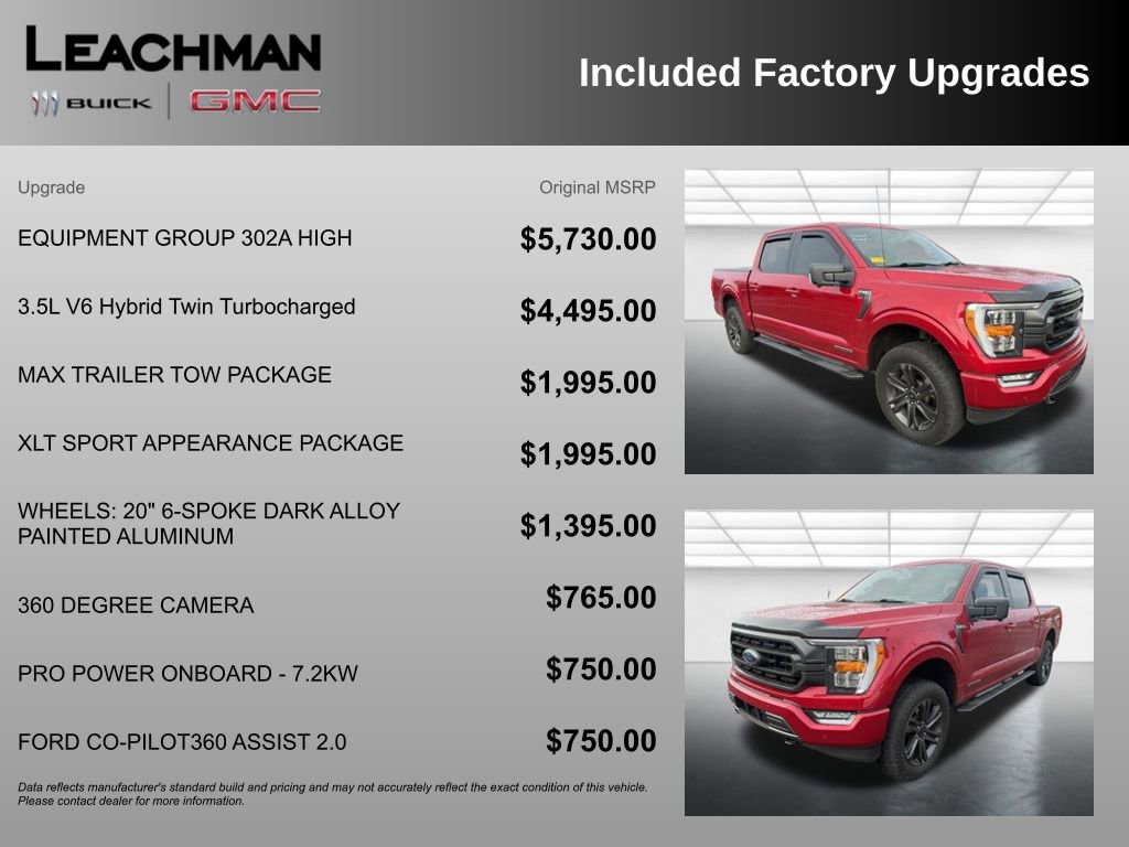Used 2021 Ford F150 XLT w/ Equipment Group 302A High AWD/4WD image 10