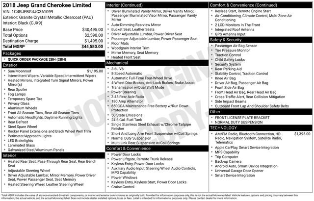 Used 2018 Jeep Grand Cherokee Limited image 15