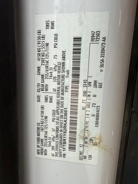 Used 2024 Ford Transit 250 Low Roof w/ Exterior Upgrade Package RWD image 9