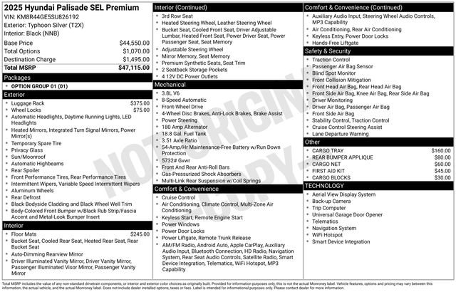 Used 2025 Hyundai Palisade SEL FWD image 39