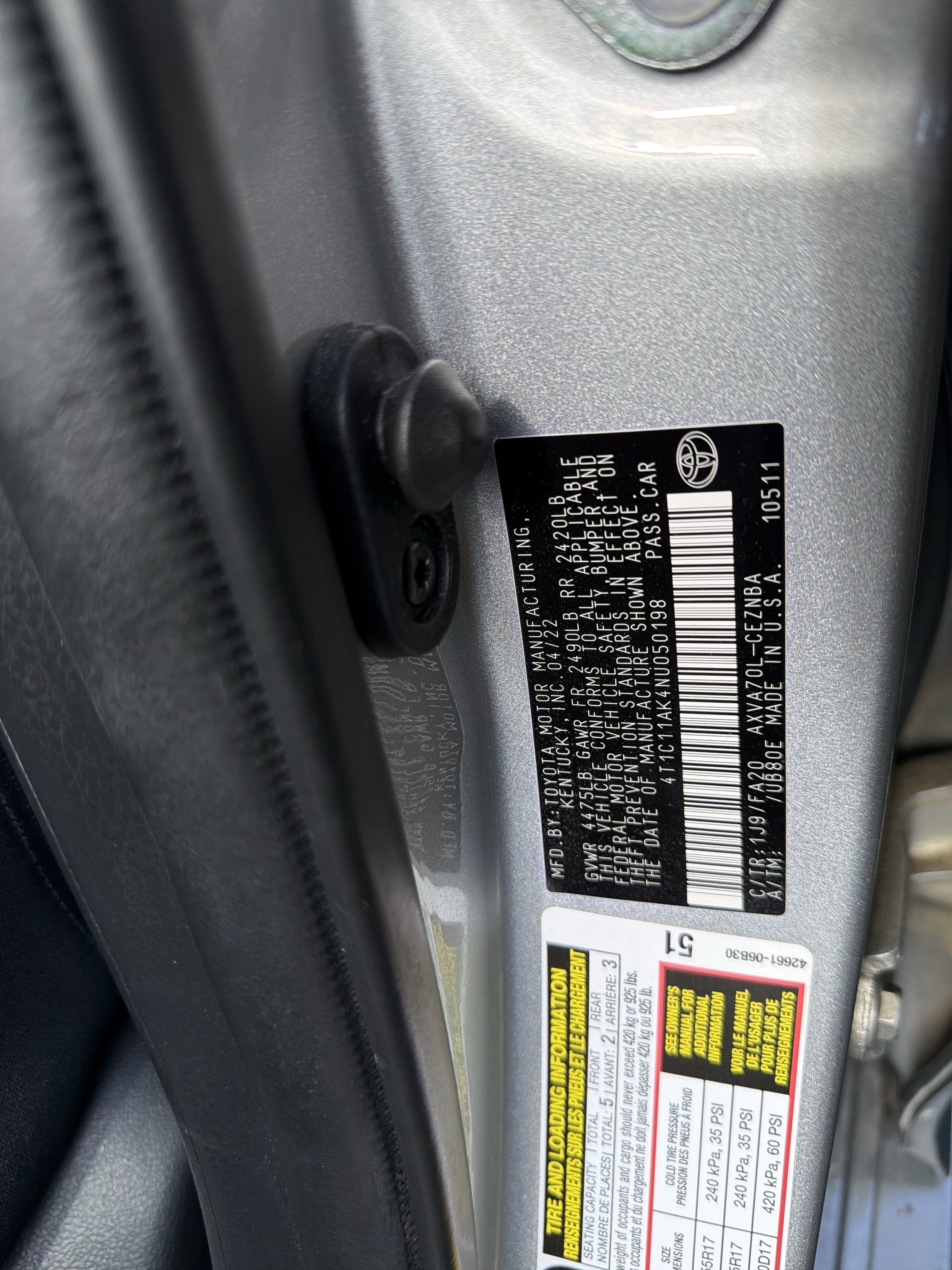 Used 2022 Toyota Camry LE w/ Carpet Mat Package (TMS) FWD image 23
