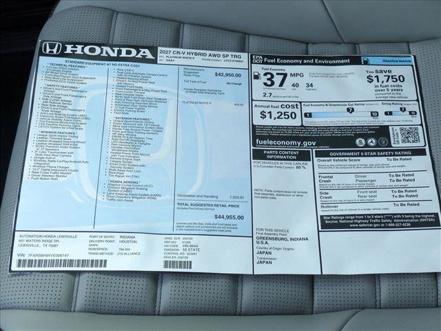 New 2027 Honda CR-V Sport Touring image 18