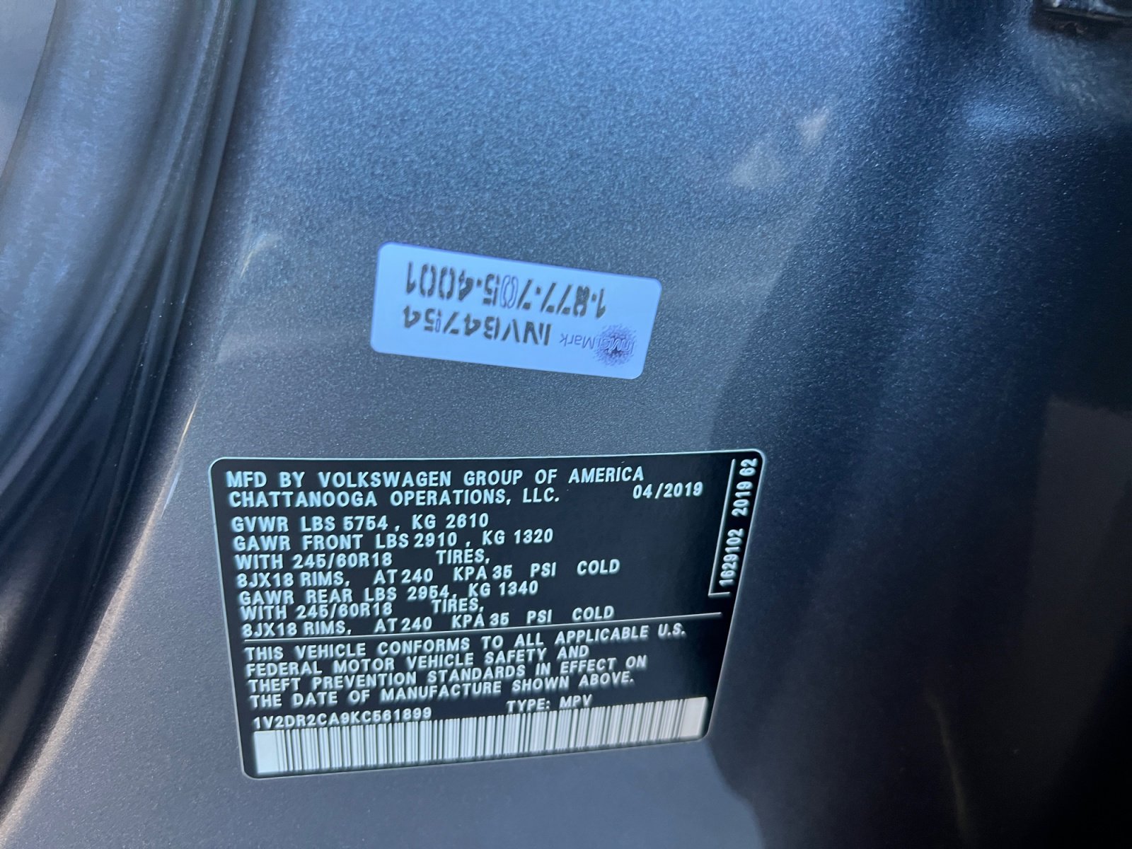 Used 2019 Volkswagen Atlas SE w/ Towing Package image 22