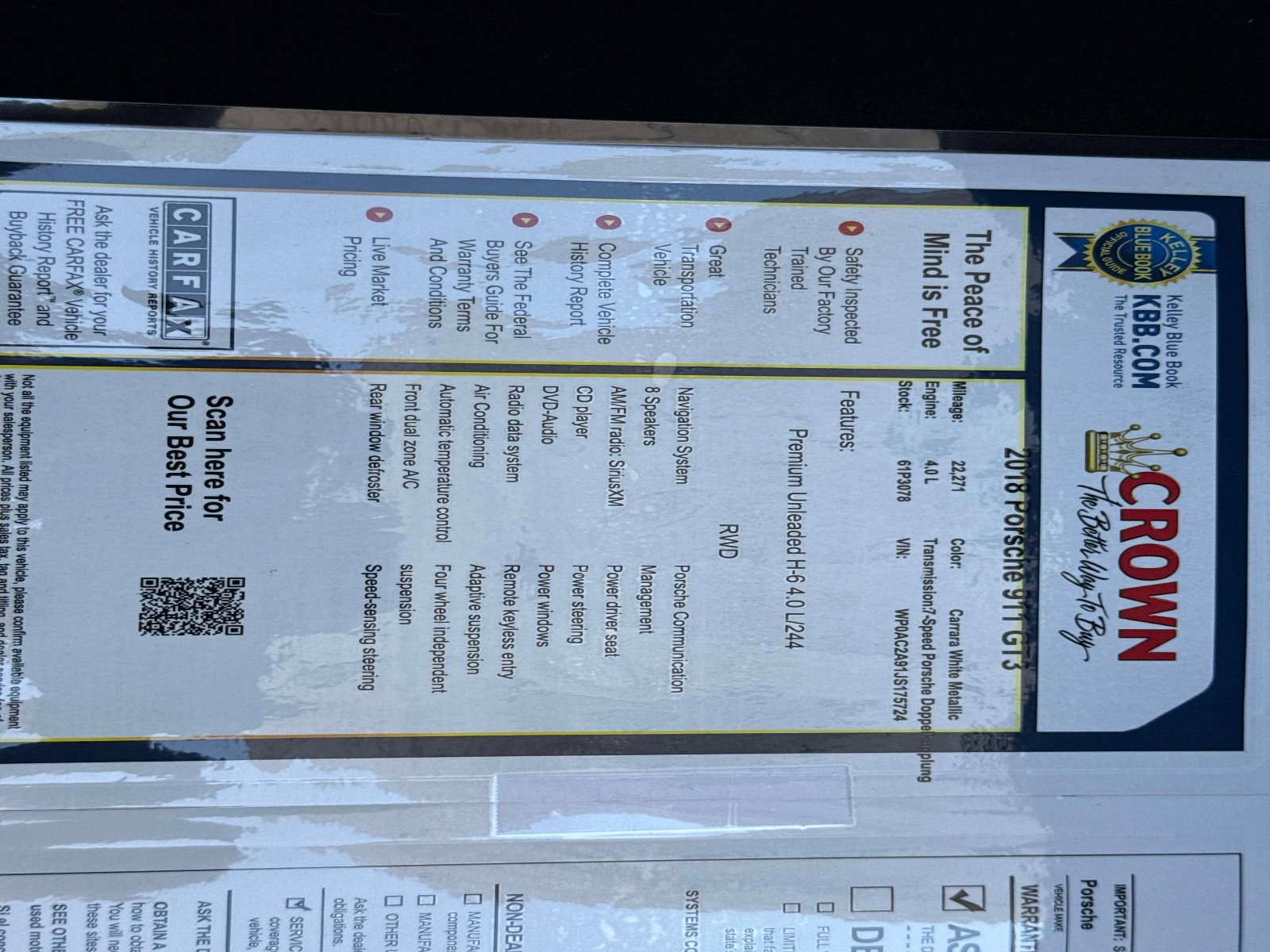 Used 2018 Porsche 911 GT3 image 27