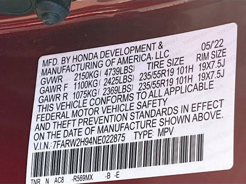 Used 2022 Honda CR-V Touring image 32