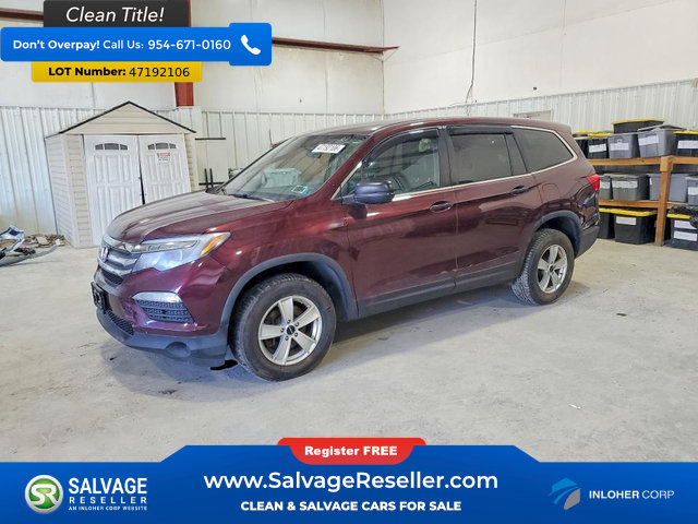 Used 2016 Honda Pilot LX image 1