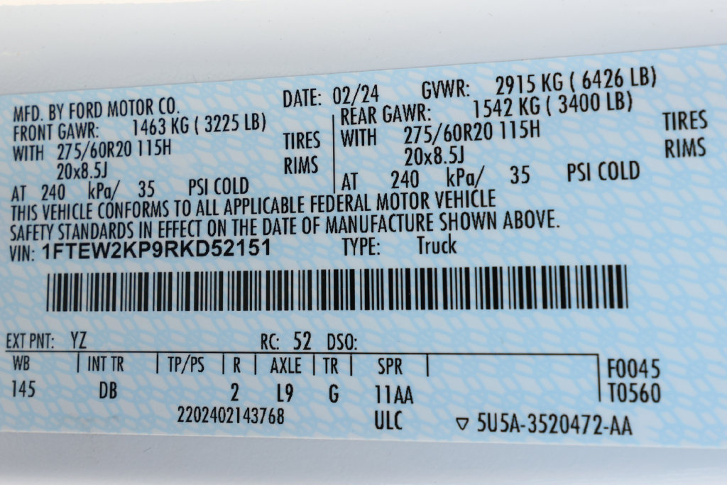 Used 2024 Ford F150 STX w/ STX Black Appearance Package RWD image 11