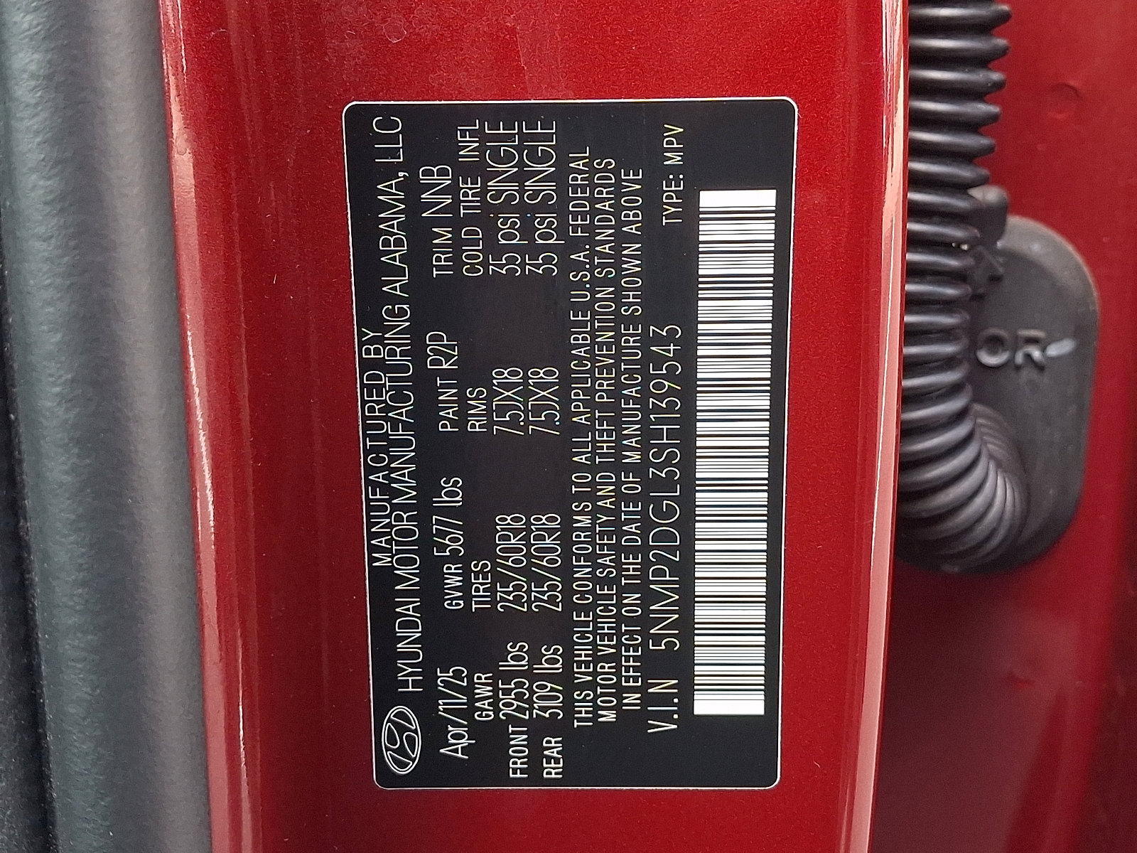 Certified 2025 Hyundai Santa Fe SEL AWD/4WD image 26