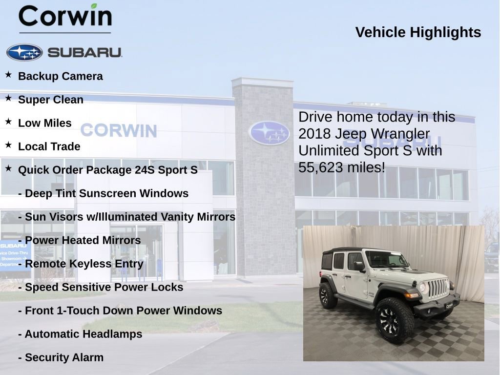 Used 2018 Jeep Wrangler Unlimited Sport S image 6