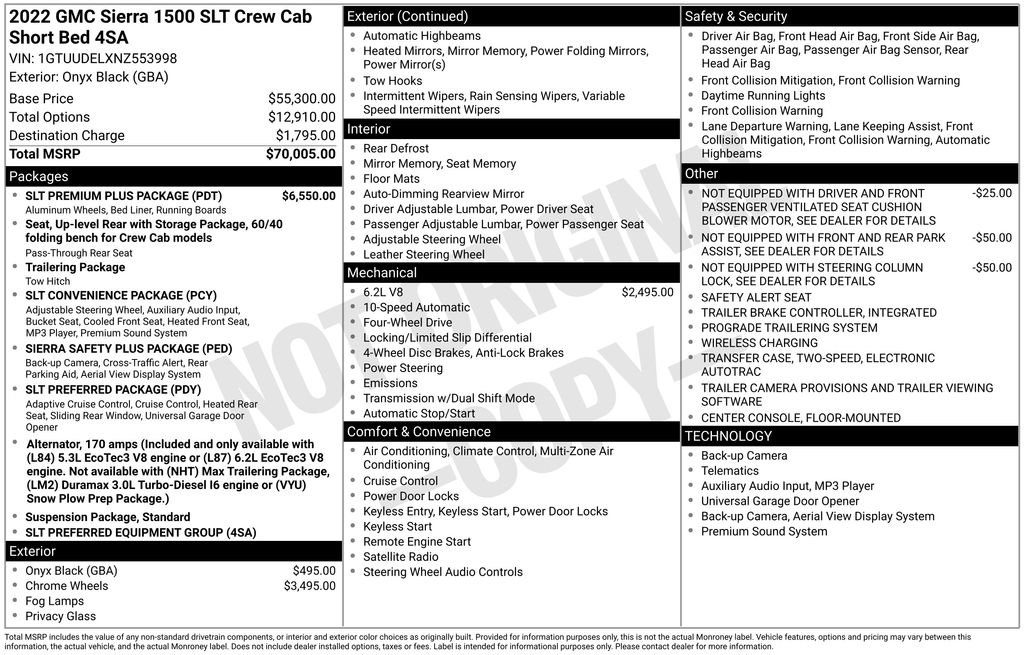 Certified 2022 GMC Sierra 1500 SLT w/ SLT Premium Plus Package AWD/4WD image 5