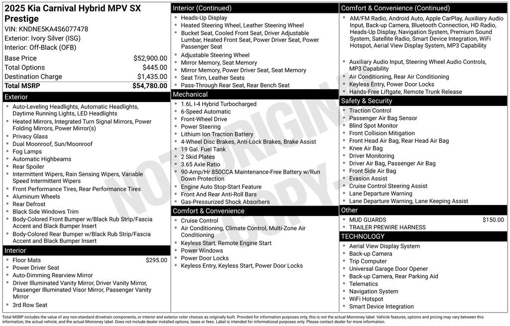 New 2025 Kia Carnival SX Prestige image 5