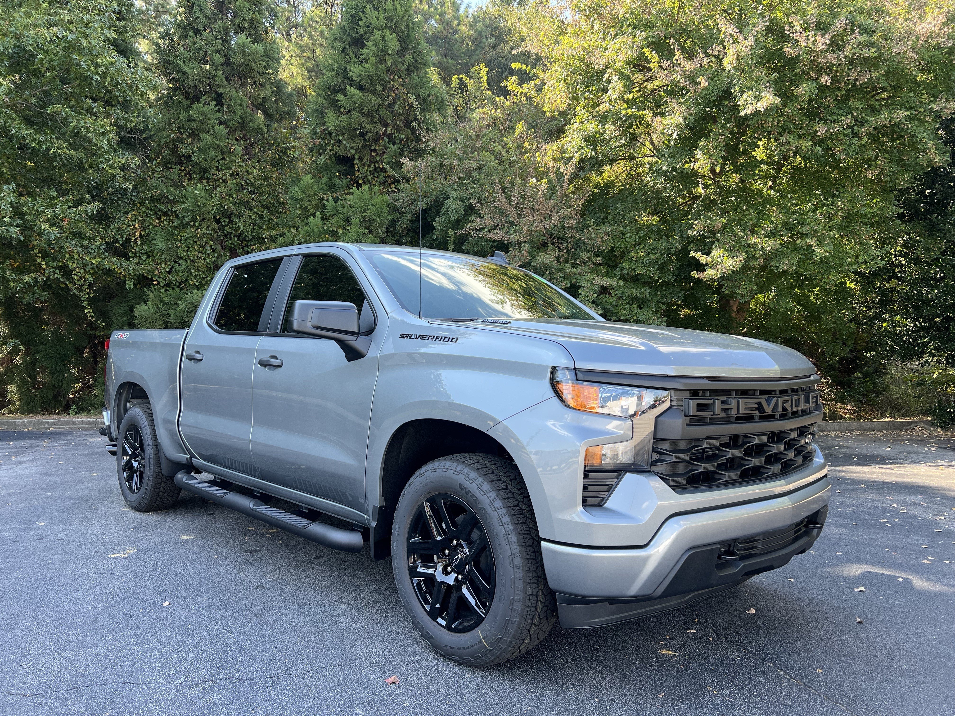 New 2026 Chevrolet Silverado 1500 Custom w/ Turbomax Blackout Package AWD/4WD image 2